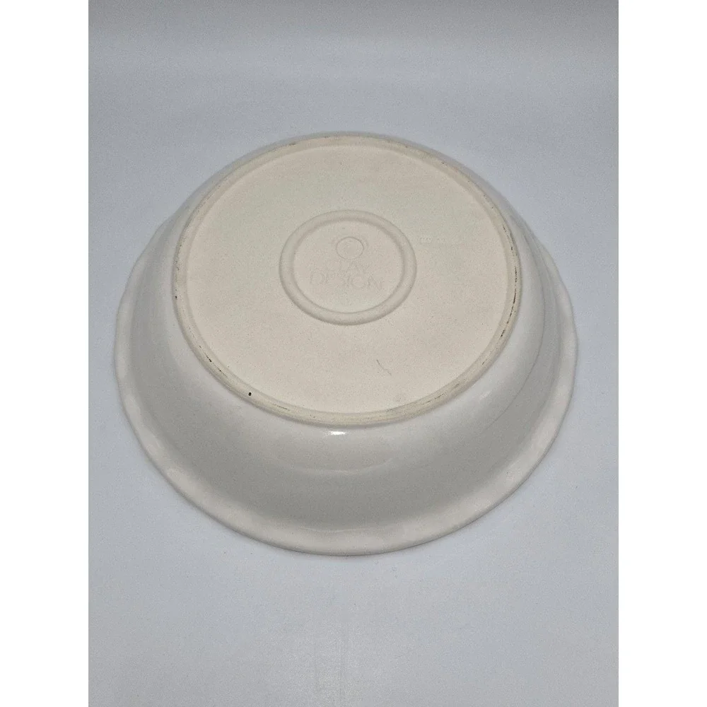 Clay Design‎ Pottery Ceramic Just Like Gramma Made Serving Bowl Made In USA 1994